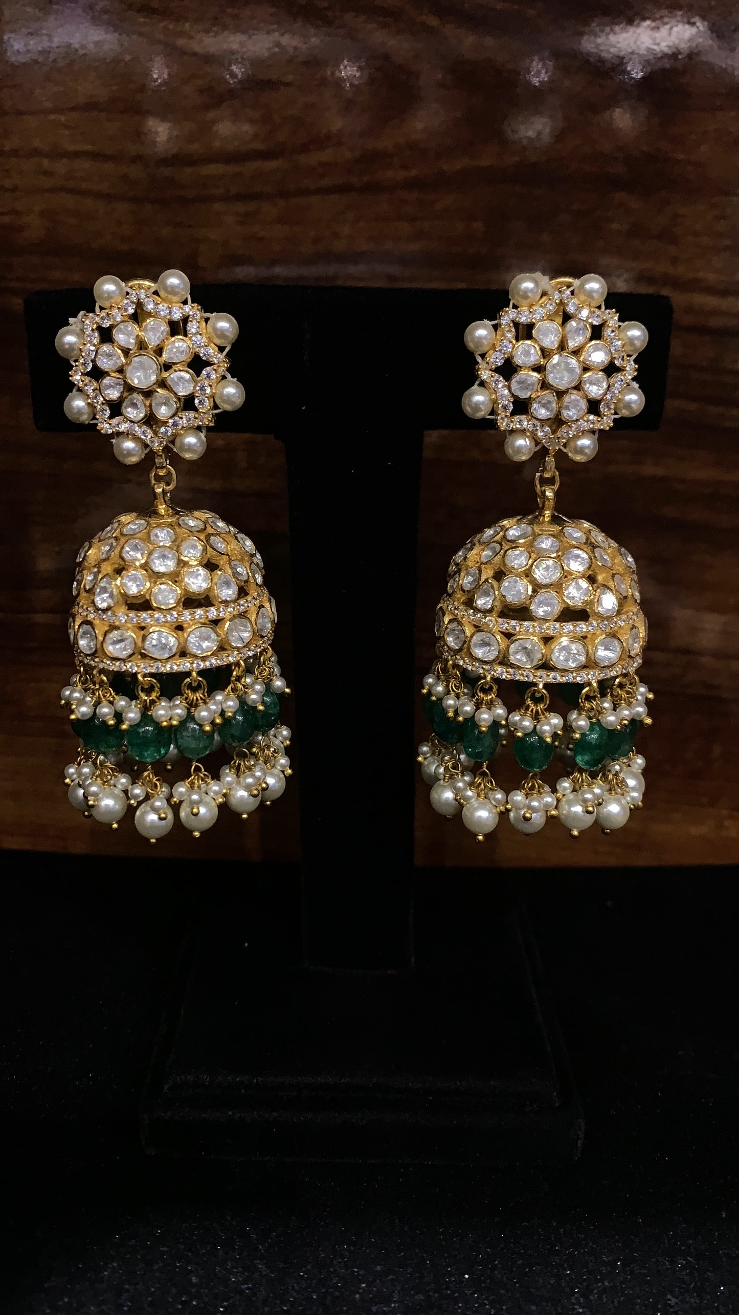Moissanite Jhumkas QSMJ0009