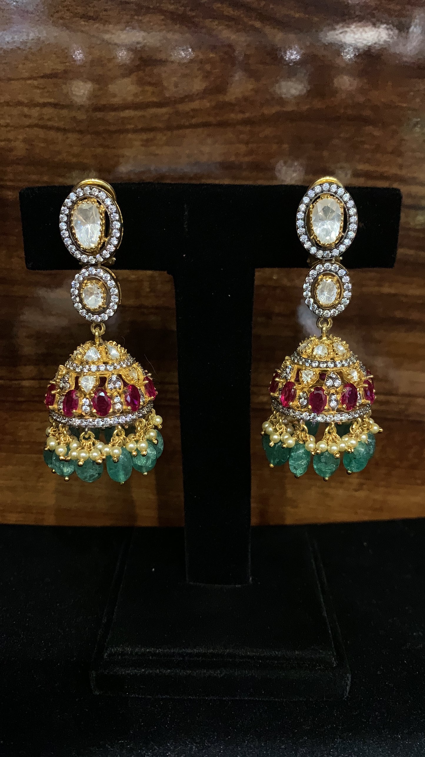 Moissanite Jhumkas QSMJ0012