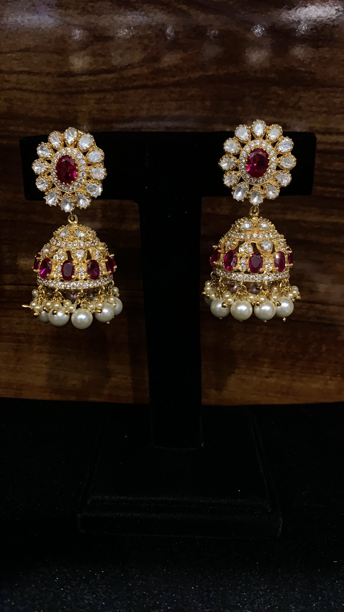 Moissanite Jhumkas QSMJ0013