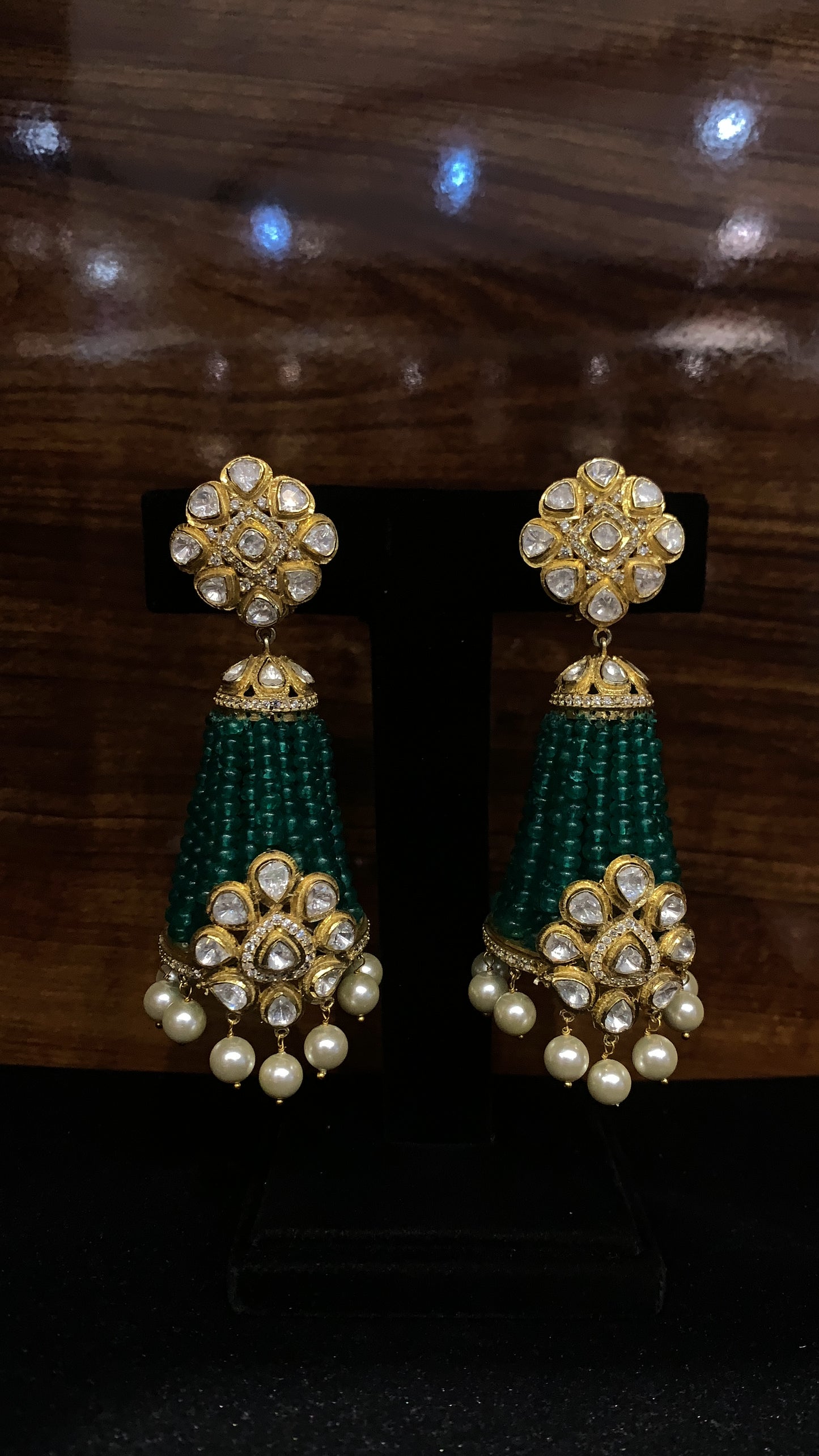 Moissanite Jhumkas