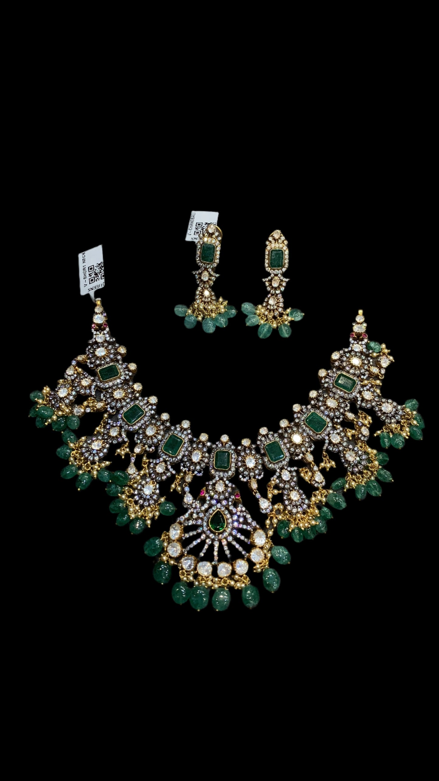 Victorian Necklace With Earrings QSVNE0003