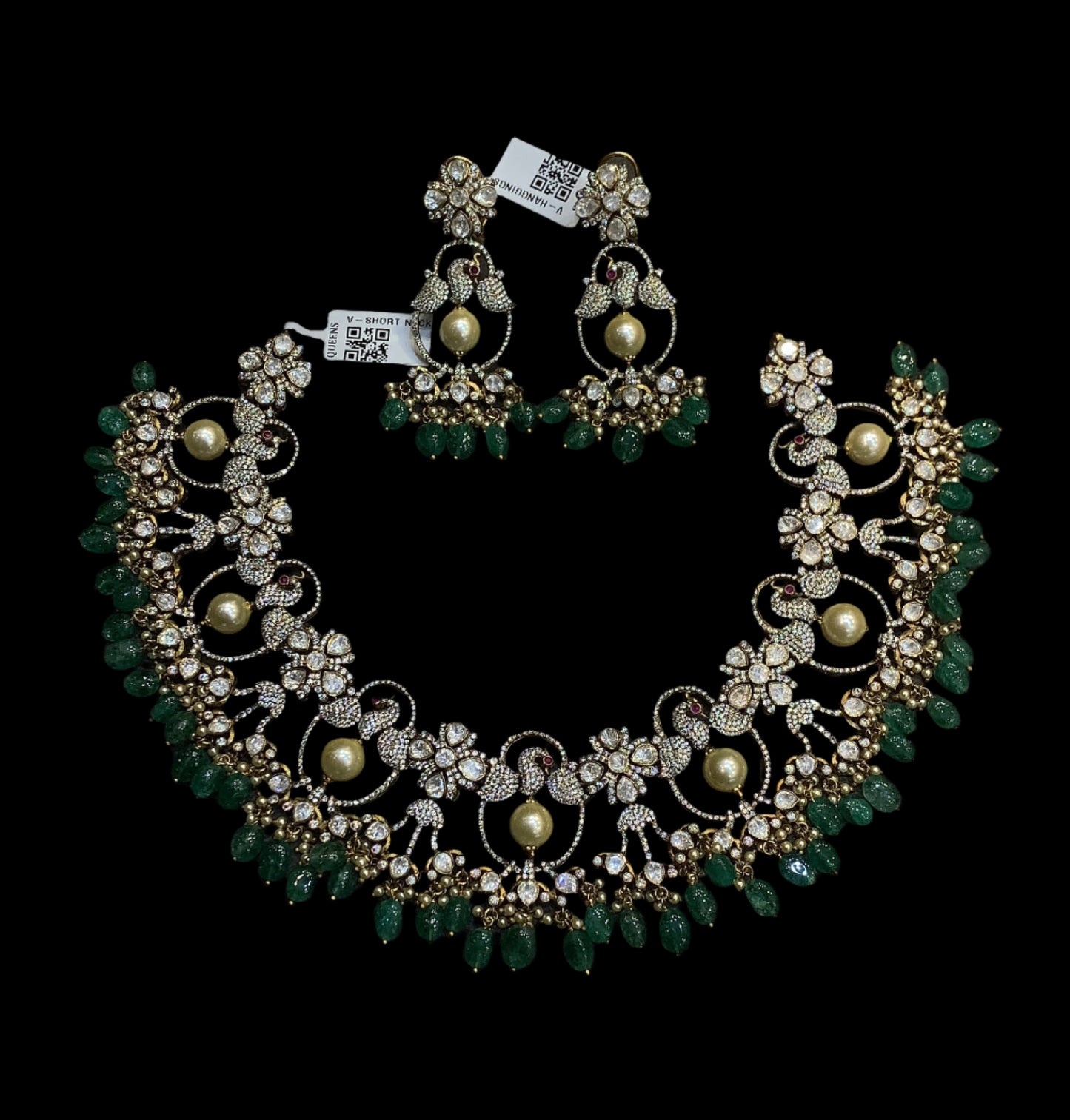 Victorian Necklace With Earrings QSVNE007