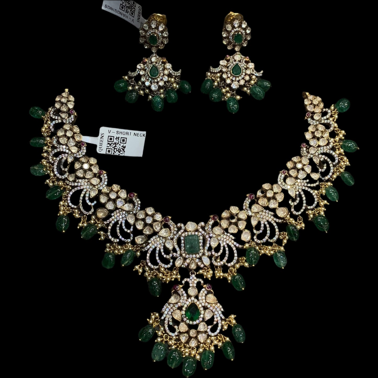 Victorian Necklace With Earrings QSVNE0020