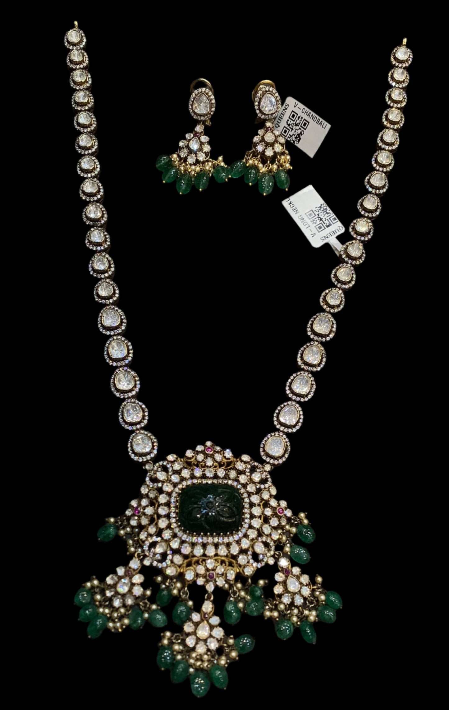 Victorian Necklace With Earrings QSVNE0015