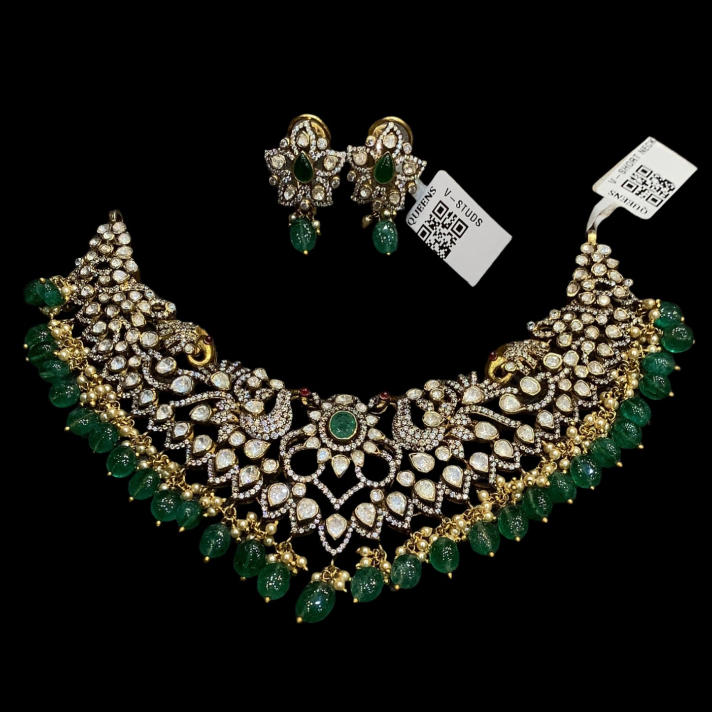 Victorian Necklace With Earrings QSVNE0010