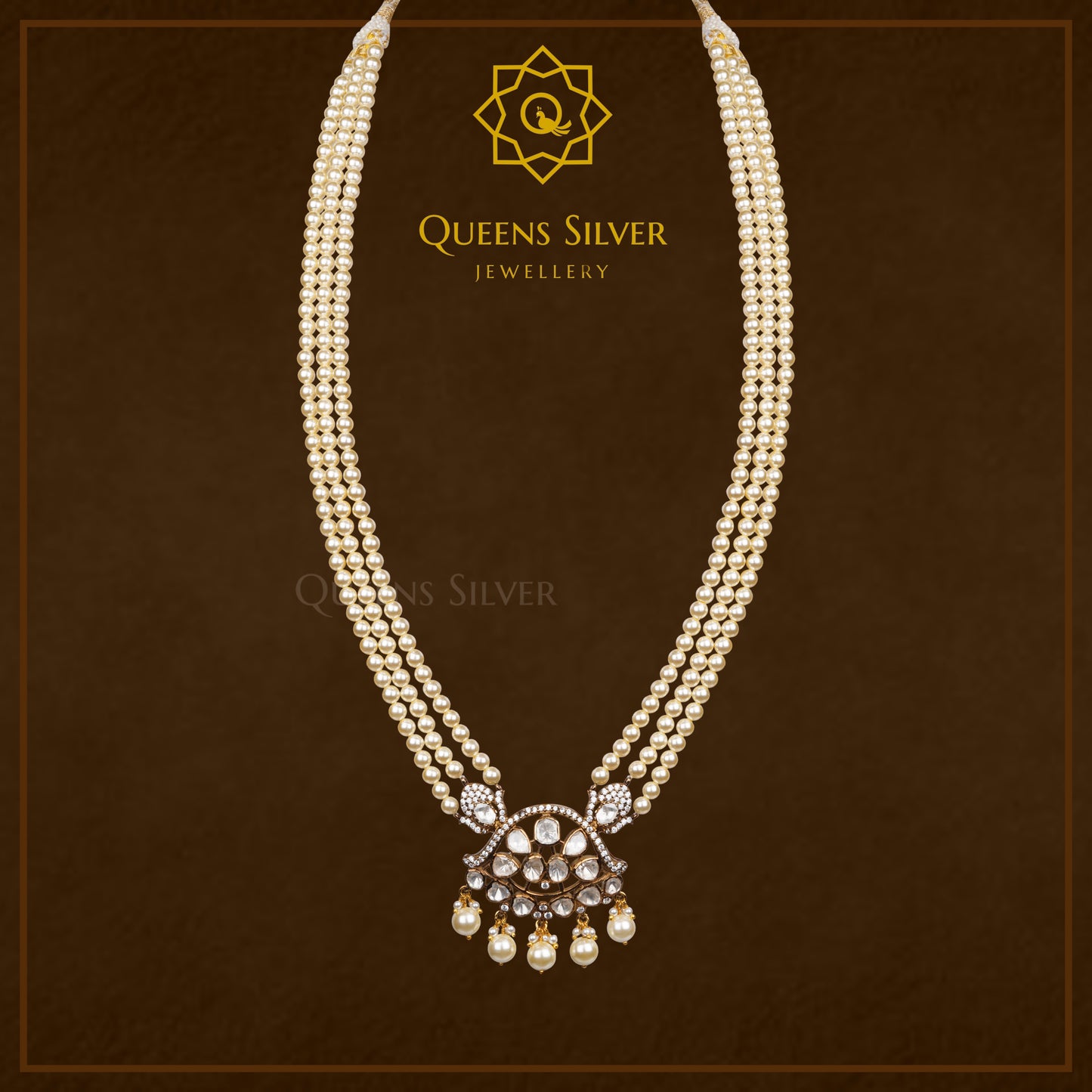 Victorian Pendant With Pearls QSVPB0003