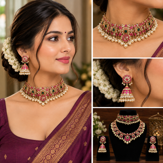 Kundan Short Bottumala Set QSKC0031