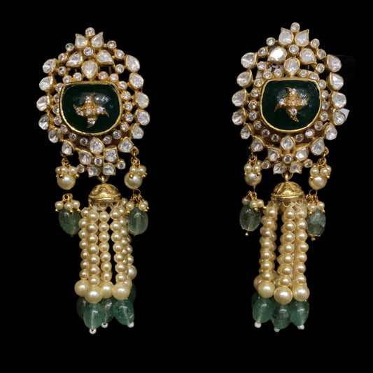 Moissanite Jhumkas  QSMJ0011