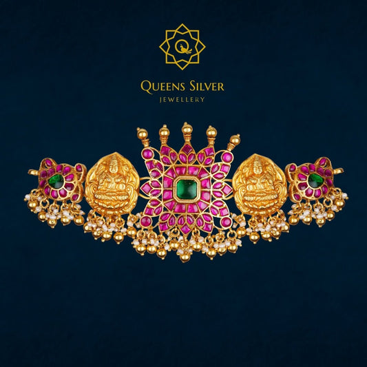 Kundan Chocker QSKC0002 - queens silver jewellery