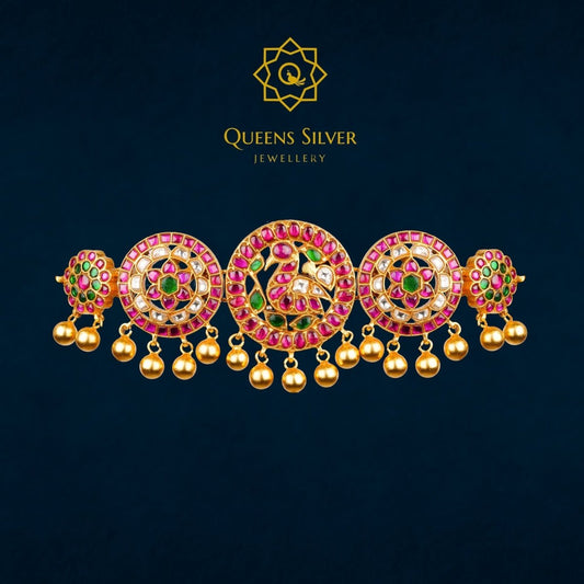 Kundan Chocker QSKC0003 - queens silver jewellery