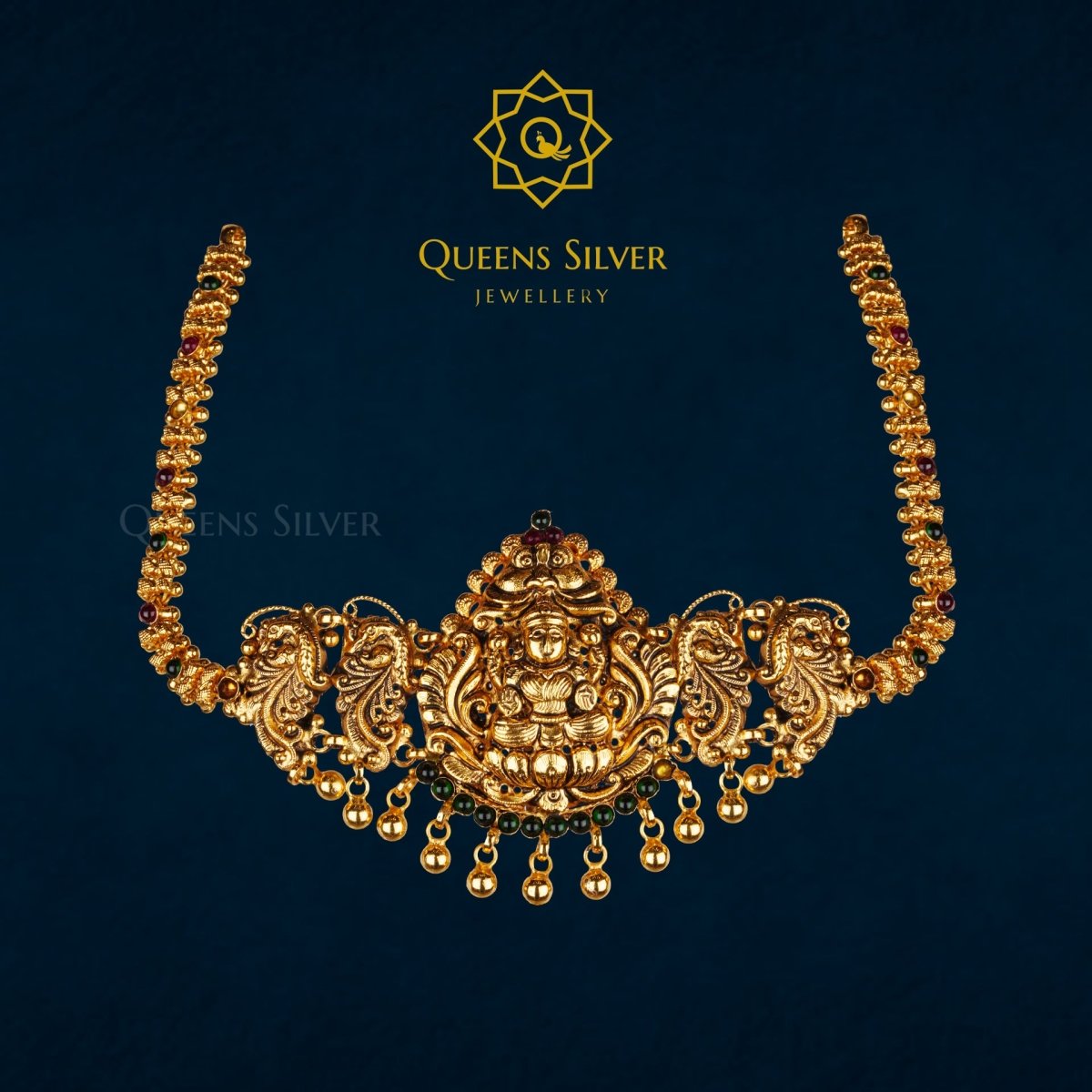 Nakshi Chocker QSNC0002 - Queen Silver Jewellery