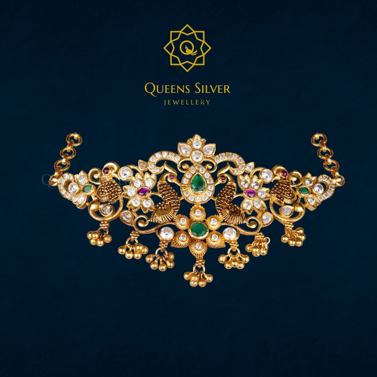 Nakshi Chocker QSNC0003 - Queen Silver Jewellery