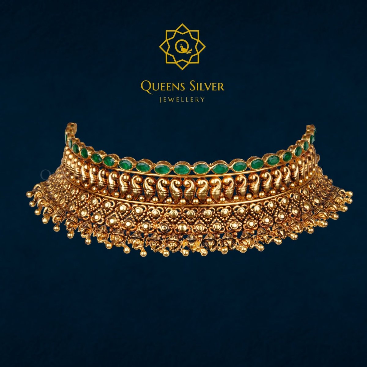 Nakshi Chocker QSNC0004 - Queen Silver Jewellery