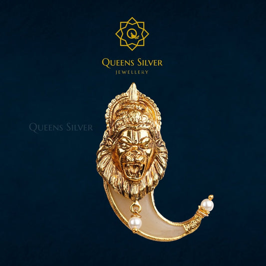 NAKSHI PENDANT QSNP0007 - Queen Silver Jewellery