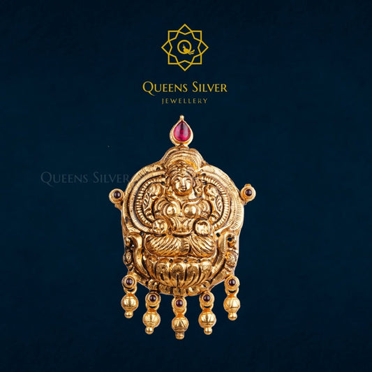 NAKSHI PENDANT QSNP0031 - Queen Silver Jewellery